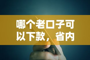 哪个老口子可以下款，省内五个2025最新银行贷款咨询平台
