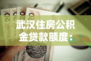 武汉住房公积金贷款额度：武汉公积金首套房最高能贷多少
