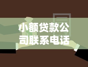 小额贷款公司联系电话：小额贷款公司电话哪里查询