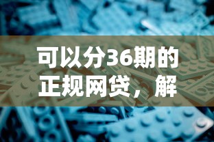 可以分36期的正规网贷，解答五家2025最新平台公司贷款