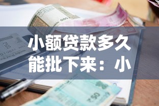 小额贷款多久能批下来：小额贷款审批最快需要几天