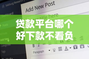 贷款平台哪个好下款不看负债，汇总五个2025最新借钱安全的平台