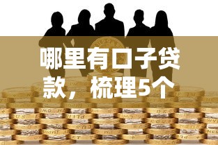 哪里有口子贷款，梳理5个2025最新征信不良的黑户在平台可以借款