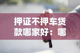 押证不押车贷款哪家好：哪些车抵贷平台不押车审批快
