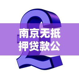 南京无抵押贷款公司：南京哪些信用贷款机构靠谱又安全
