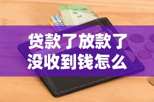 贷款了放款了没收到钱怎么办，总结五个2025最新黑户100%下款口子