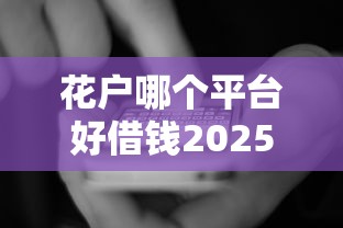 花户哪个平台好借钱2025年，国内五大2025最新网贷平台排名不分先后前100名
