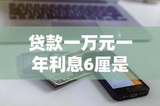 贷款一万元一年利息6厘是多少：一万元贷款年息6厘需还多少
