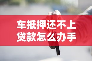 车抵押还不上贷款怎么办手续，分享五个2025最新征信没有逾期,查询花了,能贷款的平台