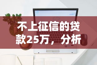 不上征信的贷款25万，分析五个2025最新和拍拍贷一样容易借钱的平台