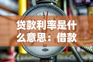 贷款利率是什么意思：借款利息比例如何计算