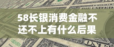 58长银消费金融不还不上有什么后果，介绍五个2025最新最容易通过的借款平台