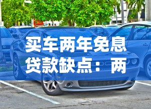 买车两年免息贷款缺点：两年免息购车贷款有哪些潜在风险