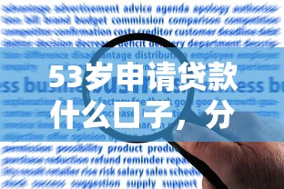 53岁申请贷款什么口子，分享五个2025最新哪些低息可靠可以分12期以上的借款平台