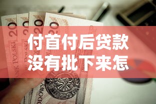 付首付后贷款没有批下来怎么办：房贷被拒首付已交如何解决