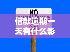 借款逾期一天有什么影响，归纳5个2025最新2025新口子
