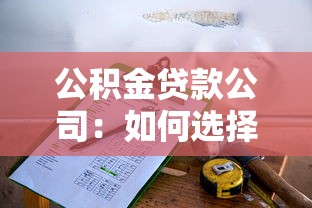 公积金贷款公司：如何选择靠谱的公积金贷款机构