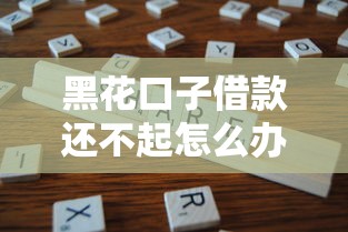 黑花口子借款还不起怎么办，分享五个2025最新微信分期贷款平台