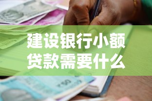 建设银行小额贷款需要什么条件：建设银行小微企业贷款申请条件有哪些