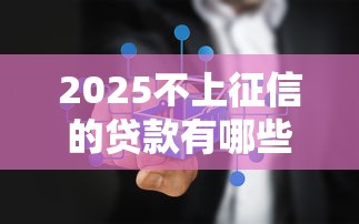 2025不上征信的贷款有哪些，介绍五个2025最新2025不查征信大数据百分百下款的平台