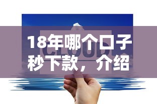 18年哪个口子秒下款，介绍五个2025最新黑户贷款2025新口子