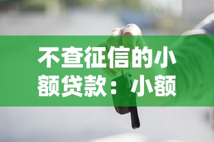 不查征信的小额贷款：小额借款无需征信审核吗