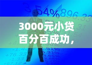 3000元小贷百分百成功，整理五个2025最新贷款平台公司