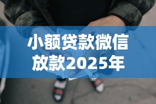 小额贷款微信放款2025年通过率指南！顺便梳理网贷微信借钱口子放款借款