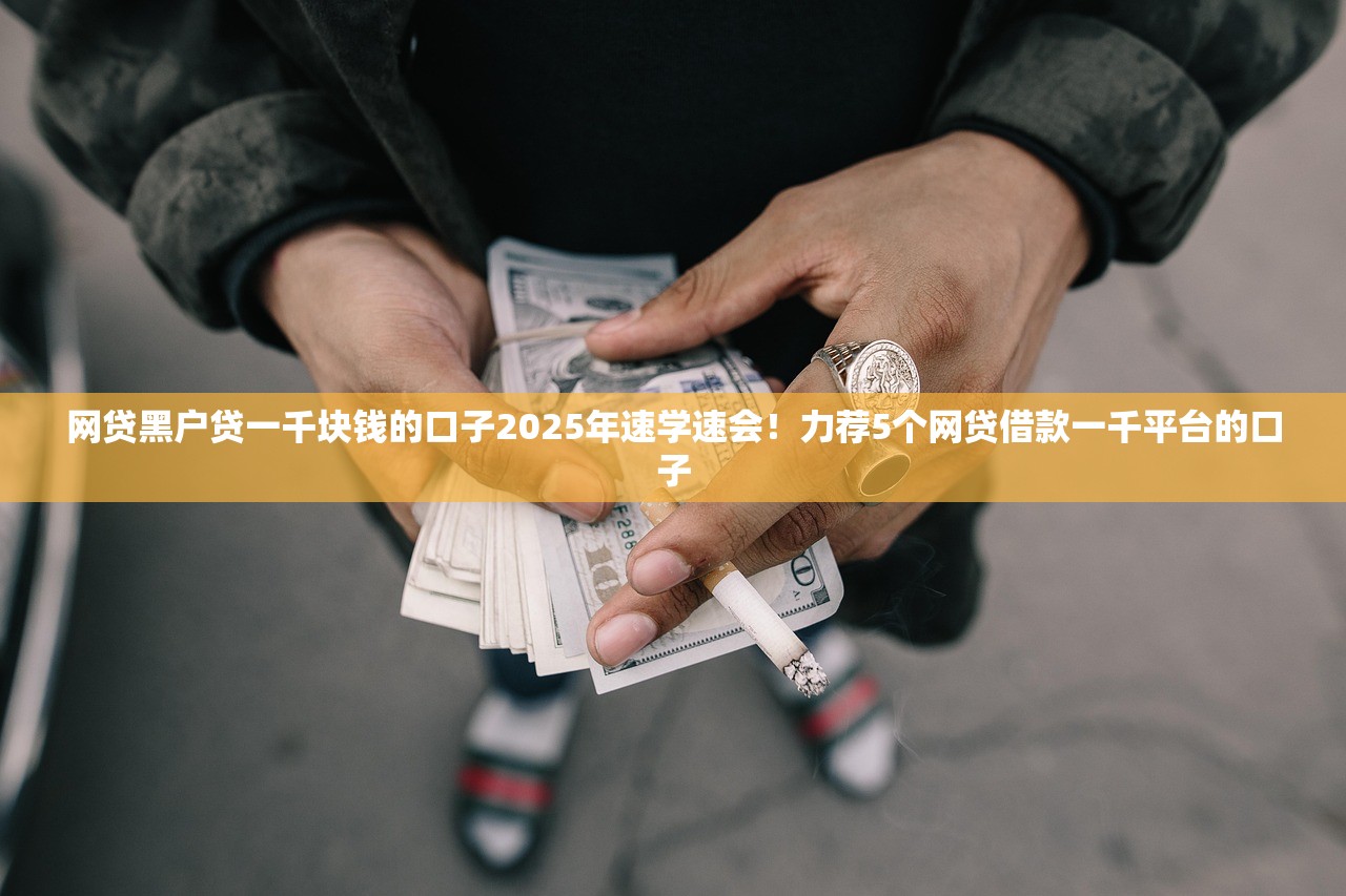 网贷黑户贷一千块钱的口子2025年速学速会！力荐5个网贷借款一千平台的口子