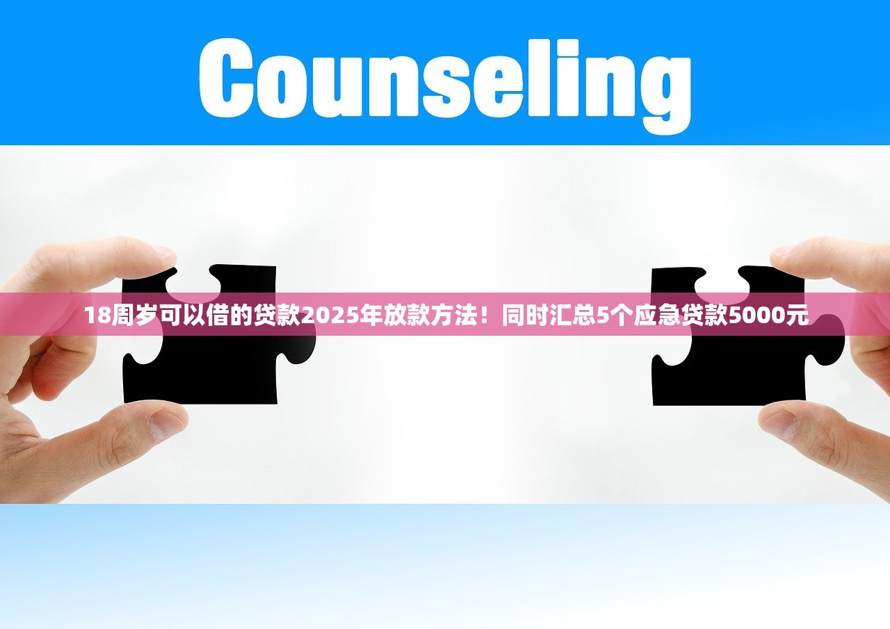 18周岁可以借的贷款2025年放款方法！同时汇总5个应急贷款5000元