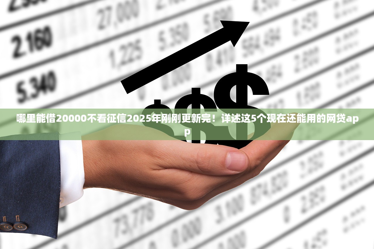 哪里能借20000不看征信2025年刚刚更新完！详述这5个现在还能用的网贷app