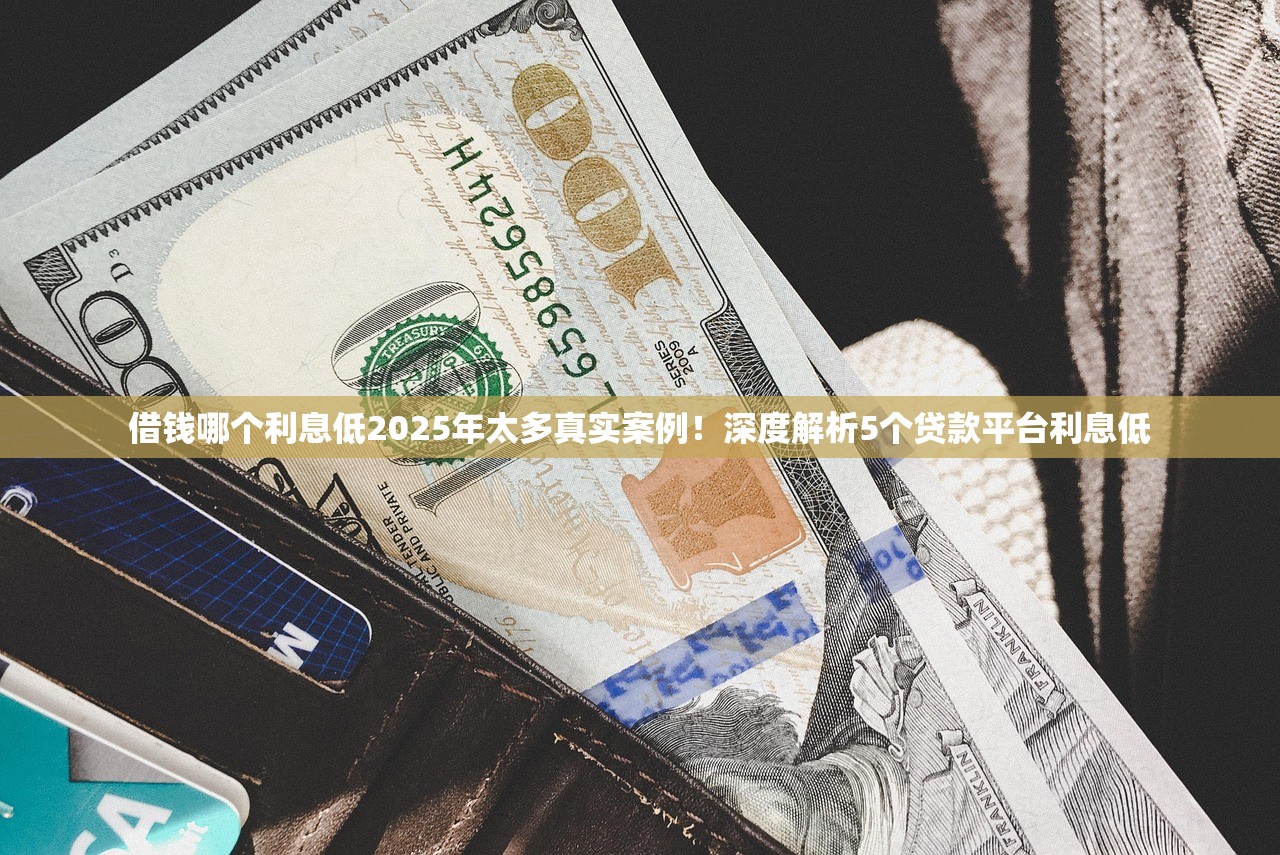 借钱哪个利息低2025年太多真实案例！深度解析5个贷款平台利息低
