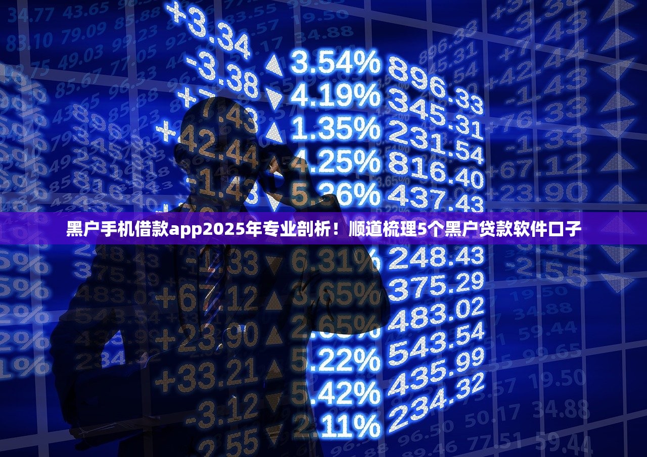 黑户手机借款app2025年专业剖析！顺道梳理5个黑户贷款软件口子