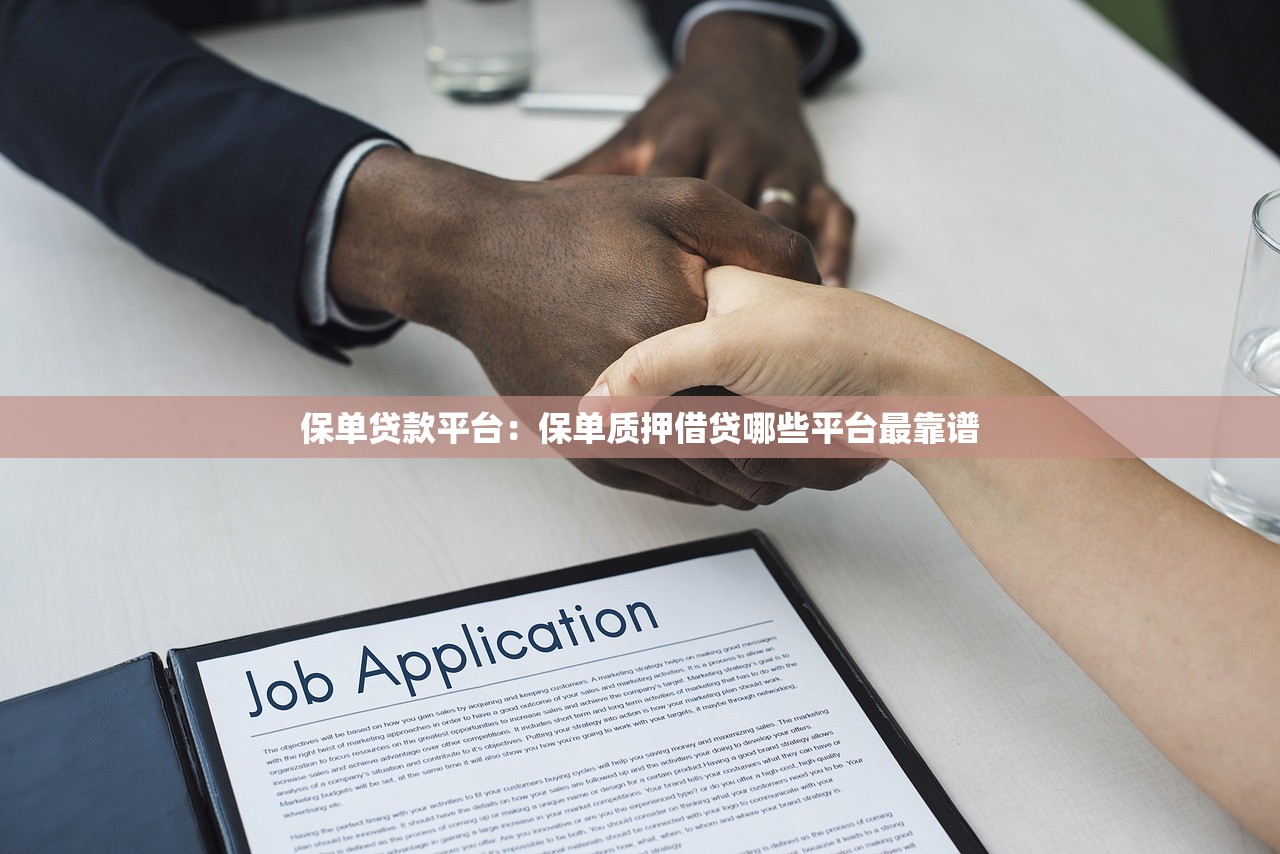 保单贷款平台：保单质押借贷哪些平台最靠谱