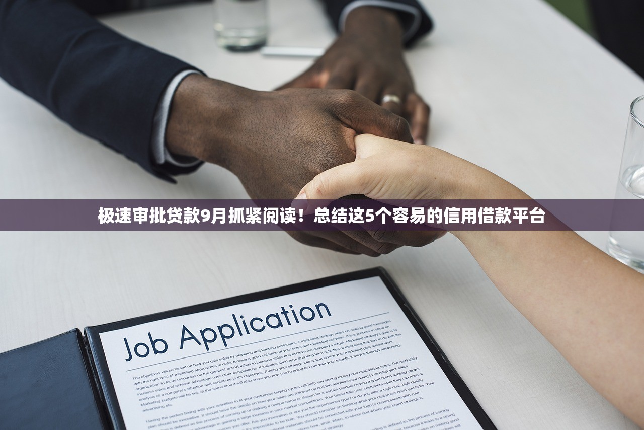 极速审批贷款9月抓紧阅读！总结这5个容易的信用借款平台