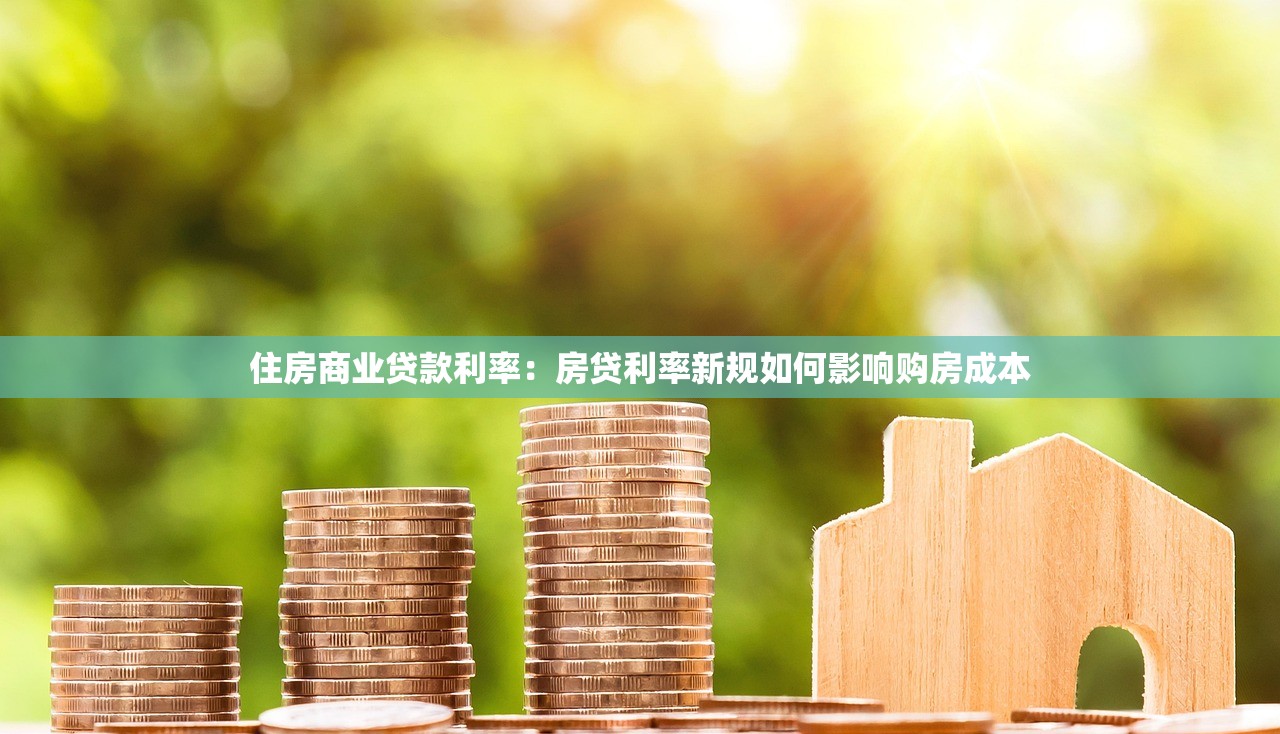 住房商业贷款利率：房贷利率新规如何影响购房成本