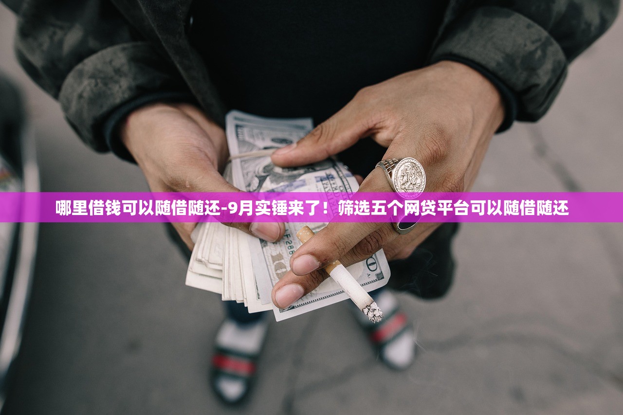 哪里借钱可以随借随还-9月实锤来了！筛选五个网贷平台可以随借随还