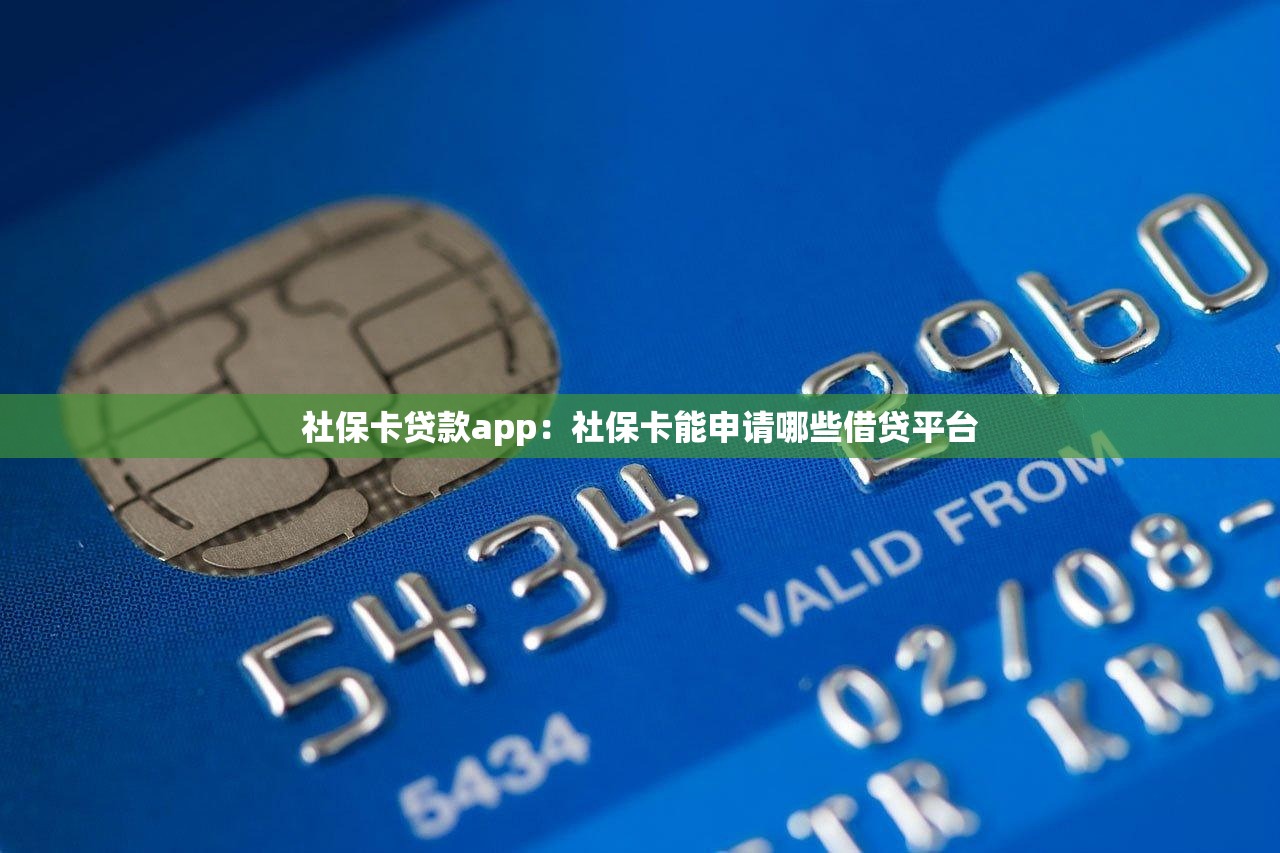 社保卡贷款app：社保卡能申请哪些借贷平台