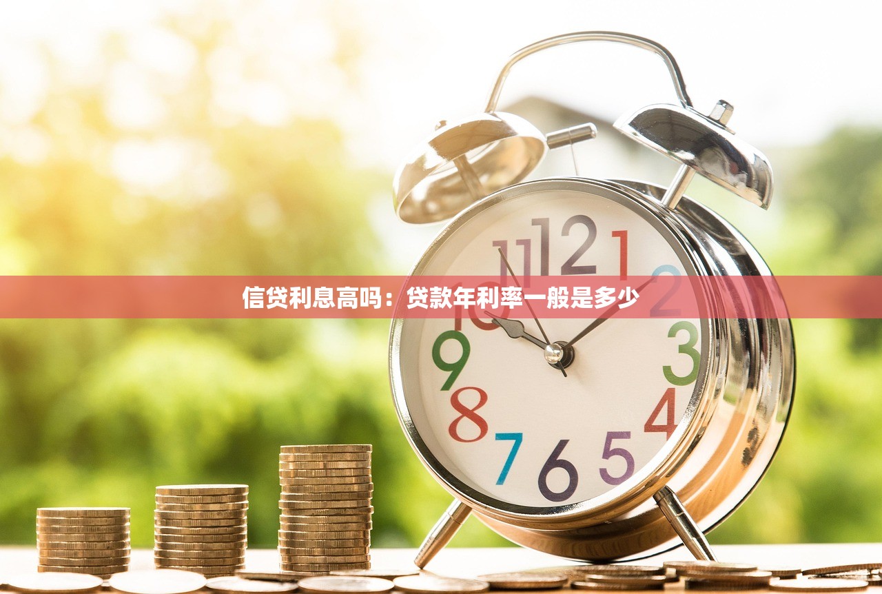 信贷利息高吗：贷款年利率一般是多少