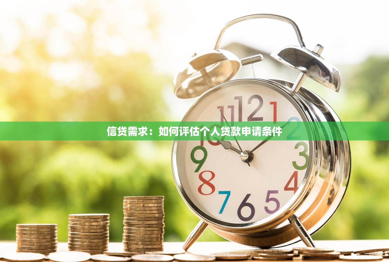 信贷需求：如何评估个人贷款申请条件