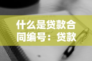 什么是贷款合同编号：贷款合同编号的含义是什么