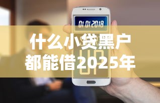 什么小贷黑户都能借2025年即刻存好！实测5个2025黑户7天贷款口子