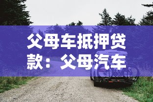 父母车抵押贷款：父母汽车可否抵押借贷