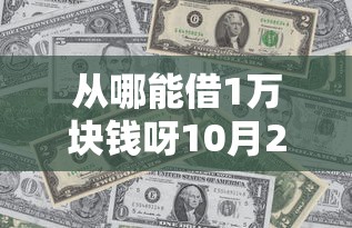 从哪能借1万块钱呀10月23日藏不住的申请窍门！顺便展示这5个快速借到500元救急2025