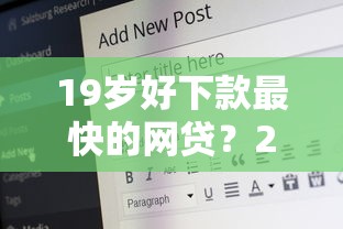 19岁好下款最快的网贷？2026最新测评10个好下款的软件