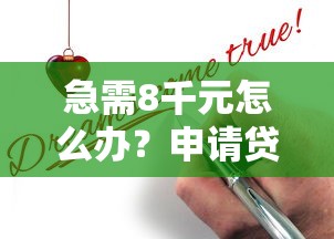 急需8千元怎么办？申请贷款的最快的办法试试这6个无门槛平台