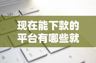 现在能下款的平台有哪些就选这8个10000元平台能不查征信直接看出来借款额度