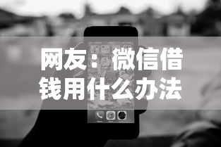 网友：微信借钱用什么办法？求介绍几款有什么好的贷款平台