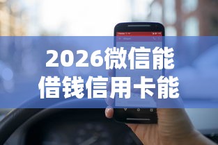 2026微信能借钱信用卡能办吗，差10000元就选这6个平台