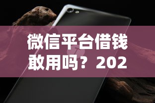 微信平台借钱敢用吗？2026最新测评10个不看征信无视黑白百分百下款网贷软件